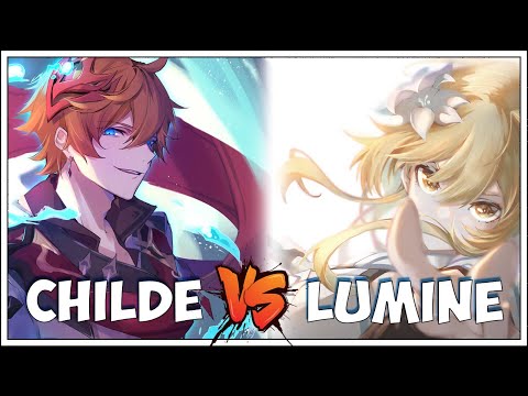 Genshin Impact | Childe vs Lumine (Traveler) | English Audio