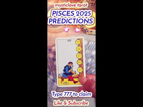 💛PISCES 2025 PREDICTIONS- What Can You Expect?🥰#englishtarot#shorts#pisces2025predictions#pisces2025