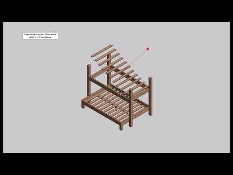 Full & Twin Bunk Bed Woodworking Plan