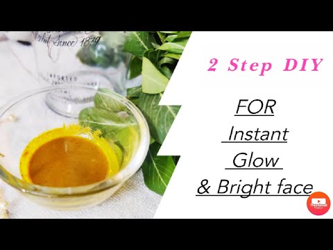 2 Step DIY for Instant Glow & Bright Face | 100% Effective All Skin Type |Beautytips | Home Remedies