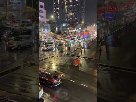 Weekend night traffic in Penang