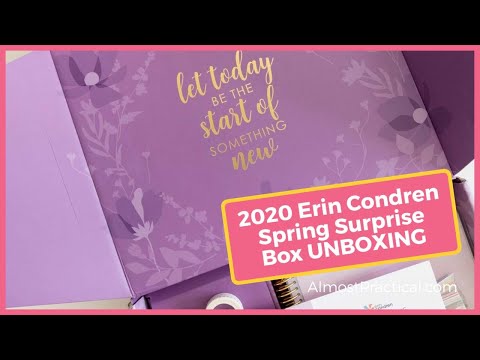 2020 Erin Condren Spring Surprise Box UNBOXING #ecsurprisebox