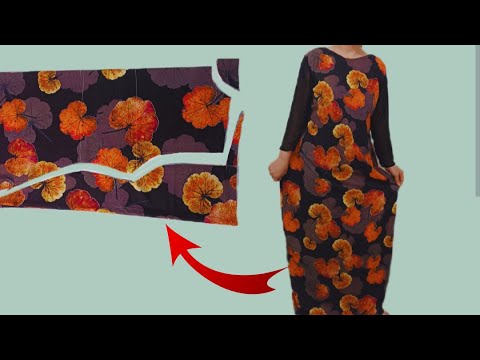 VERY EASY Cut in 5 Minutes, Sew and QUICK dress that fits all sizes|FITS ALL SIZES