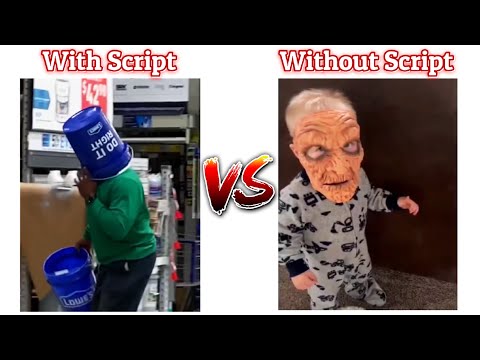 With Script Vs Without Script Prank !! Memes #viralmeme #mem