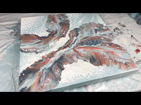 PEARL CELL DUTCH POUR COMBO TECHNIQUE | Acrylic Pour Fluid Art Tutorial with Recipes