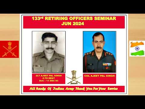 Indian Army Officers Retired on 30 June 2024