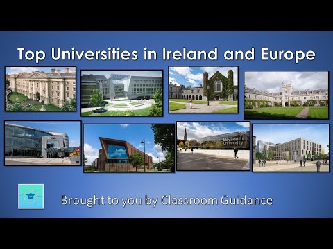 What are the top Universities in Ireland and Europe?