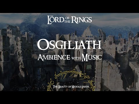 Lord Of The Rings | Osgiliath | Rain & Thunder with Music | 3 Hours