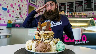 SWIRLZ UNBEATEN DESSERT STACK CHALLENGE | BeardMeatsFood