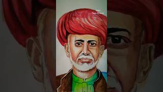 Mahatma jotirao phule water colour portrait painting #mahatmajyotibaphule #mahatmaphule