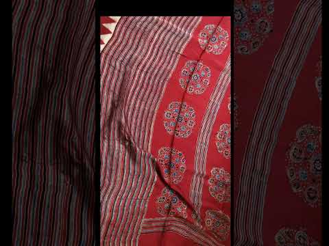 Ajrak Saree