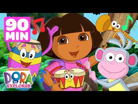 Dora FULL EPISODES Marathon! ➡️ | Musical Episodes - 90 Minutes! | Dora the Explorer