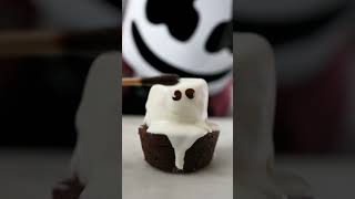 Ghost Brownies #halloween #marshmallow #recipe