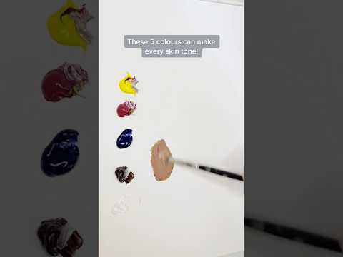 HOW TO MIX SKIN TONES #ARTHACK #artist