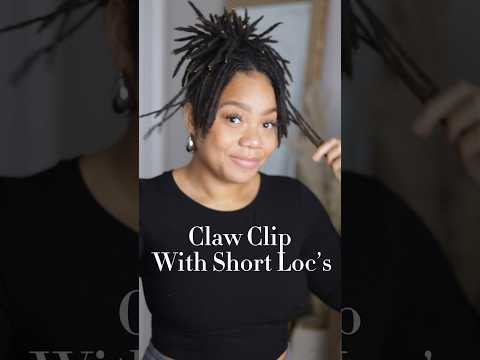 Claw clips will always be a go to hair style for me! #locjourney #locs #shortlocs