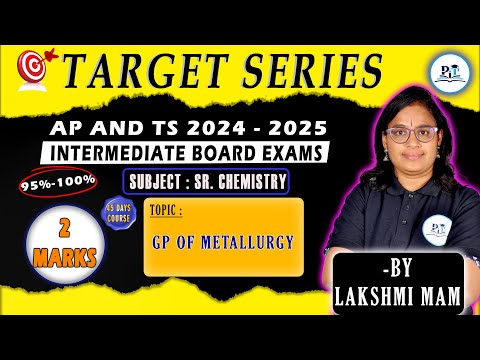 GP OF METALLURGY CLASS 12 IN ONE SHOT IPE 2025 || PHYSICS IN TELUGU || #ipe2025 #chemistry