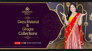 Dress Materials & Ghagras By Kalamandir Royale| Offer Valid For 24Hrs  Kalamandir Royale Sarees LIVE