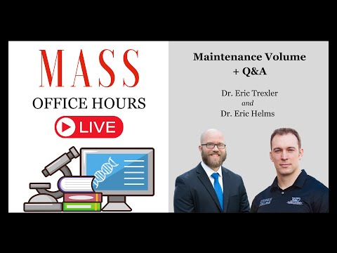 MASS Office Hours Episode 59 (Maintenance Volume + Q&A)