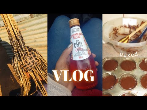 VLOG: Let's catch up, I got knotless braids! ☺️, Baking & more | Tshivhuya