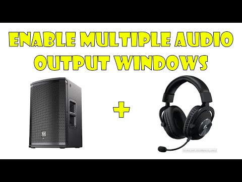 How to Enable multiple audio output in windows 11