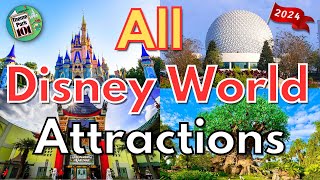 Walt Disney World ATTRACTION GUIDE - 2024 - All Rides & Shows in All 4 Parks - Orlando, Florida