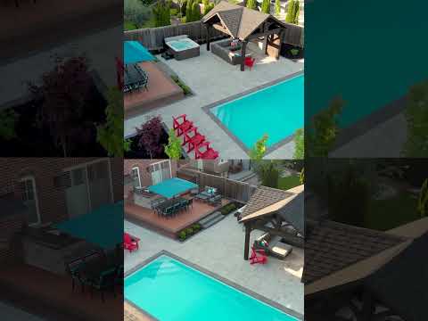 Sleek Modern Backyard Pool Deck Transformation