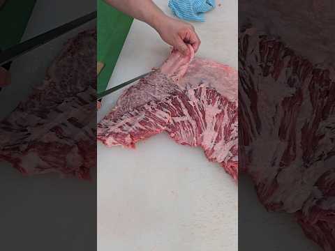 岡崎牧場但馬牛のカイノミを筋引きしてみた🔪肉磨き