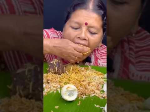 @eating mutton biryani with 🥗extra spicy 🥵 gravy##ytshorts##ytmukbang