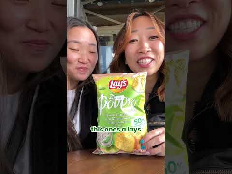 Tzatziki Flavored PRINGLES in Greece?! #shorts #vlog #foodreview #mukbang #chips #snack