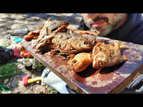 PESCA y COCINA. La LEYENDA del POMBERO. Aventura en la isla. Pesca urbana