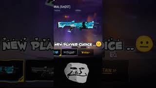 New player vs old player Choice...🗿☠️#freefireevent #freefiretunament#freefirebattleground #freefire