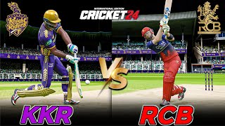 RCB Sets Record Total of 250 Runs – KKR in Trouble!| KKR vs RCB - Cricket 24 Gameplay PS5