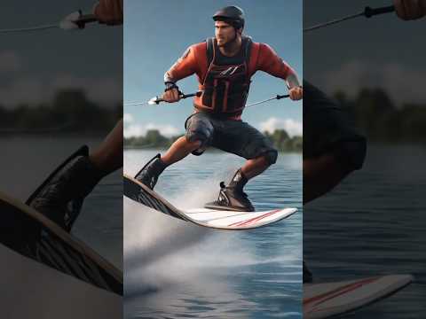 "Riding the Waves:Jaw-Dropping Wakeboard Stunts!🌊🏄#WakeboardStunts#ExtremeSports#AdrenalineRush