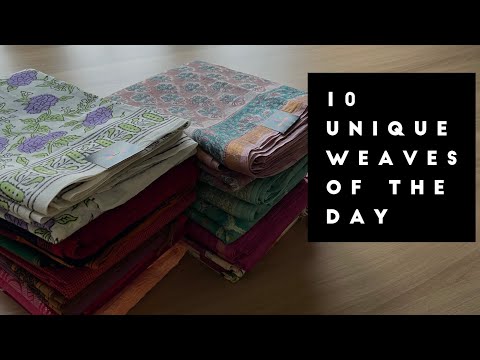 Detailed Daylight Video - 10 Unique Weaves of the Day | Shop on www.fabk.in #fabksarees #saree