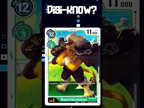 #DigiKnow why Leomon is always dying in the #DigimonCardGame? #digimontcg #digimon #shorts