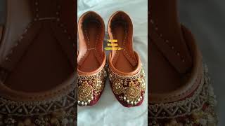 Comfortable Ladies footwear Leather Khussa by Yasir #khussa #ladieswear #ladies #youtubeshorts