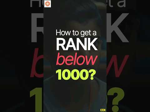 How to get a #rank under 1000 in #kcet #cetexam