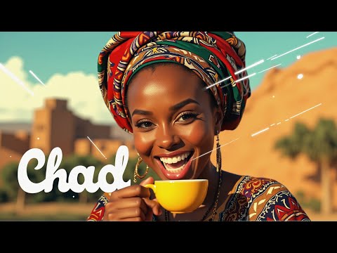 Chadian Café Ambience ☕ | Relaxing Music with Desert Views | Peaceful Afro-Saharan Vibes