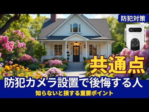 屋外防犯カメラ導入前に知っておくべき知識 - 後悔しない選び方と設置のポイント