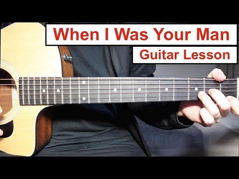 Bruno Mars - When I Was Your Man | Guitar Lesson (Tutorial) How to play Chords + Melody