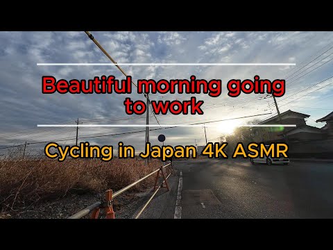 Cycling in Japan 4k ASMR / Going to work in the Japanese countryside - Journeys in Japan #36