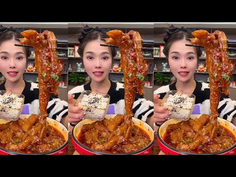 Spicy mukbang eating show