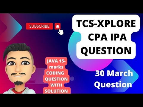 30 March TCS IPA QUESTION SOLUTION DO THIS TO GET FULL MARKS