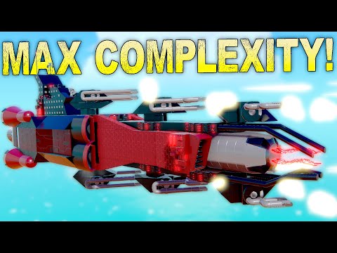 We Built MAXIMUM COMPLEXITY WARSHIPS for 1v1 Battle!