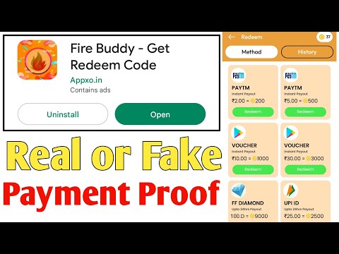 Fire buddy app real or fake | Fire buddy app payment proof