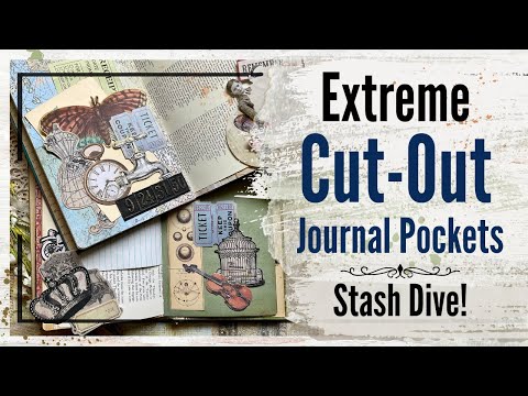 Stash Dive! Extreme Cutout Journal Pockets