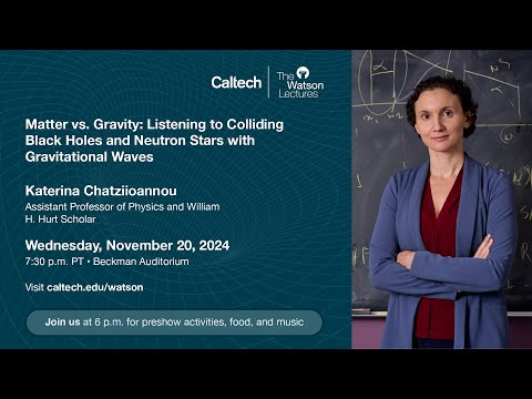 Watson Lecture Promo – Nov. 20, 2024: Katerina Chatziioannou