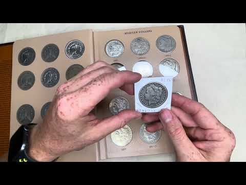 Morgan SilverDollar Date and Mint Set. Collection Update. Dansco Album 7179. 1894 P