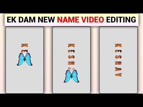 आ गया New Name Video Editing | Butterfly Wipe Trending Name Video Editing