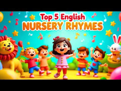 Top 5 English Nursery Rhymes Unlimited Fun for Kids Dance & Sing Along @MozuKidz